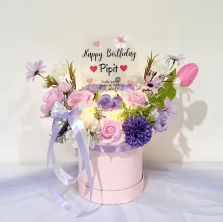 Bloom Box Akrilik Ucapan Ulang Tahun Lampung Timur